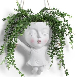 White Hanging Planter